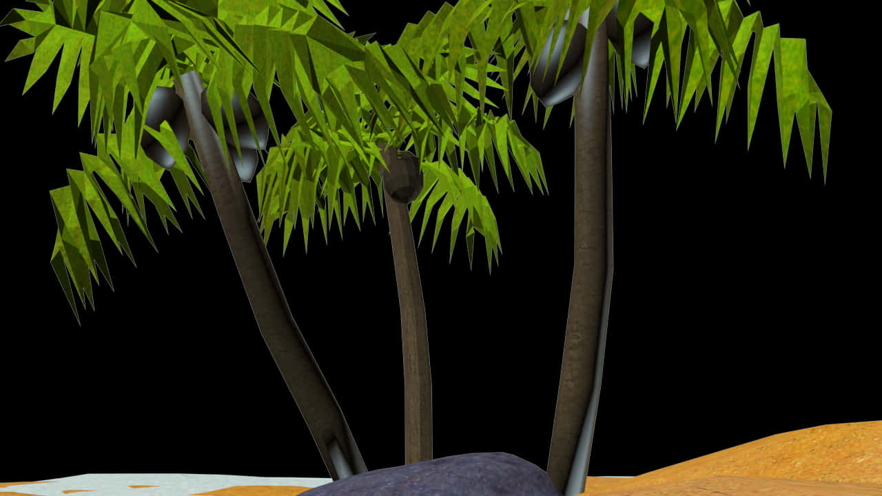 Tropical_ Night_ Coconut_ Trees PNG