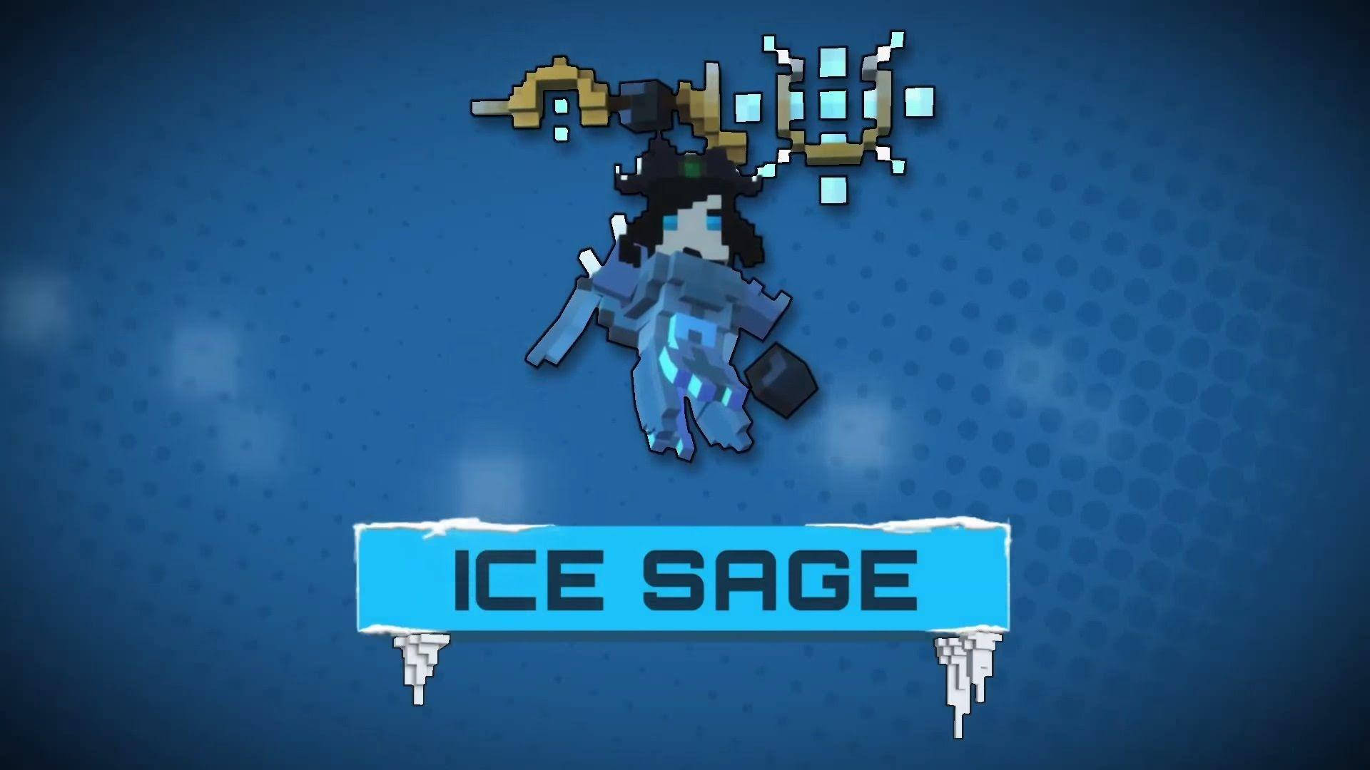 Trove Ice Sage Pixel Art Wallpaper