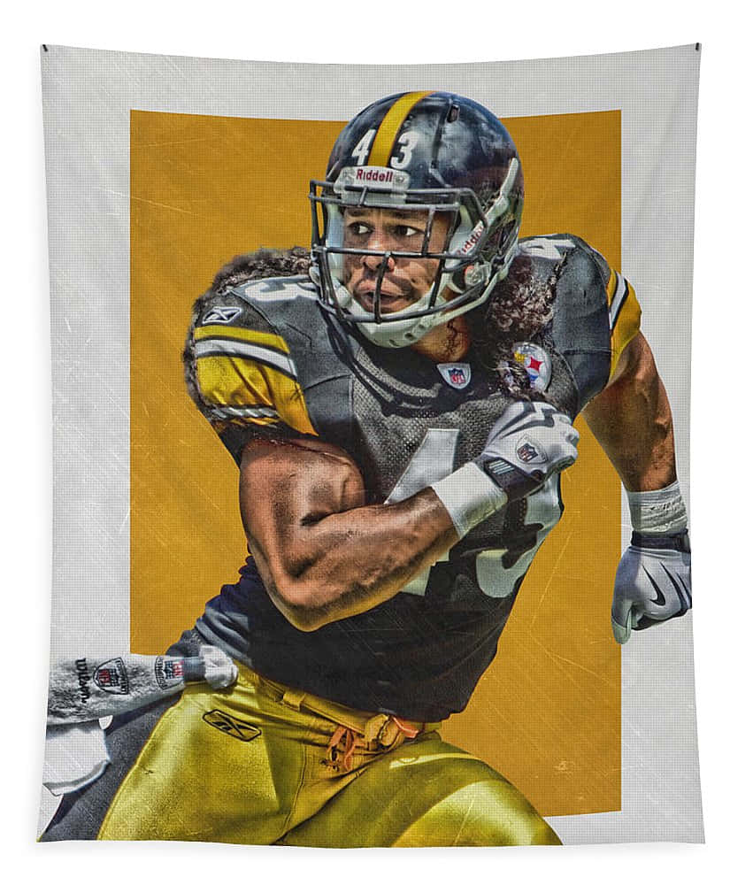 13 X 17 Troy Polamalu Pittsburgh Steelers Limited Edition Giclee Series 3