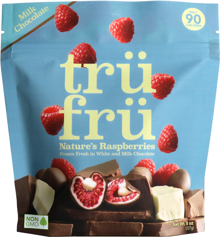 Tru Fru Frozen Raspberries Chocolate Package PNG