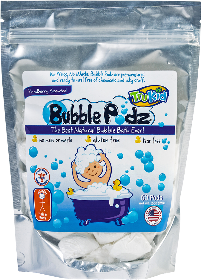 Tru Kid Bubble Podz Natural Bath Product PNG