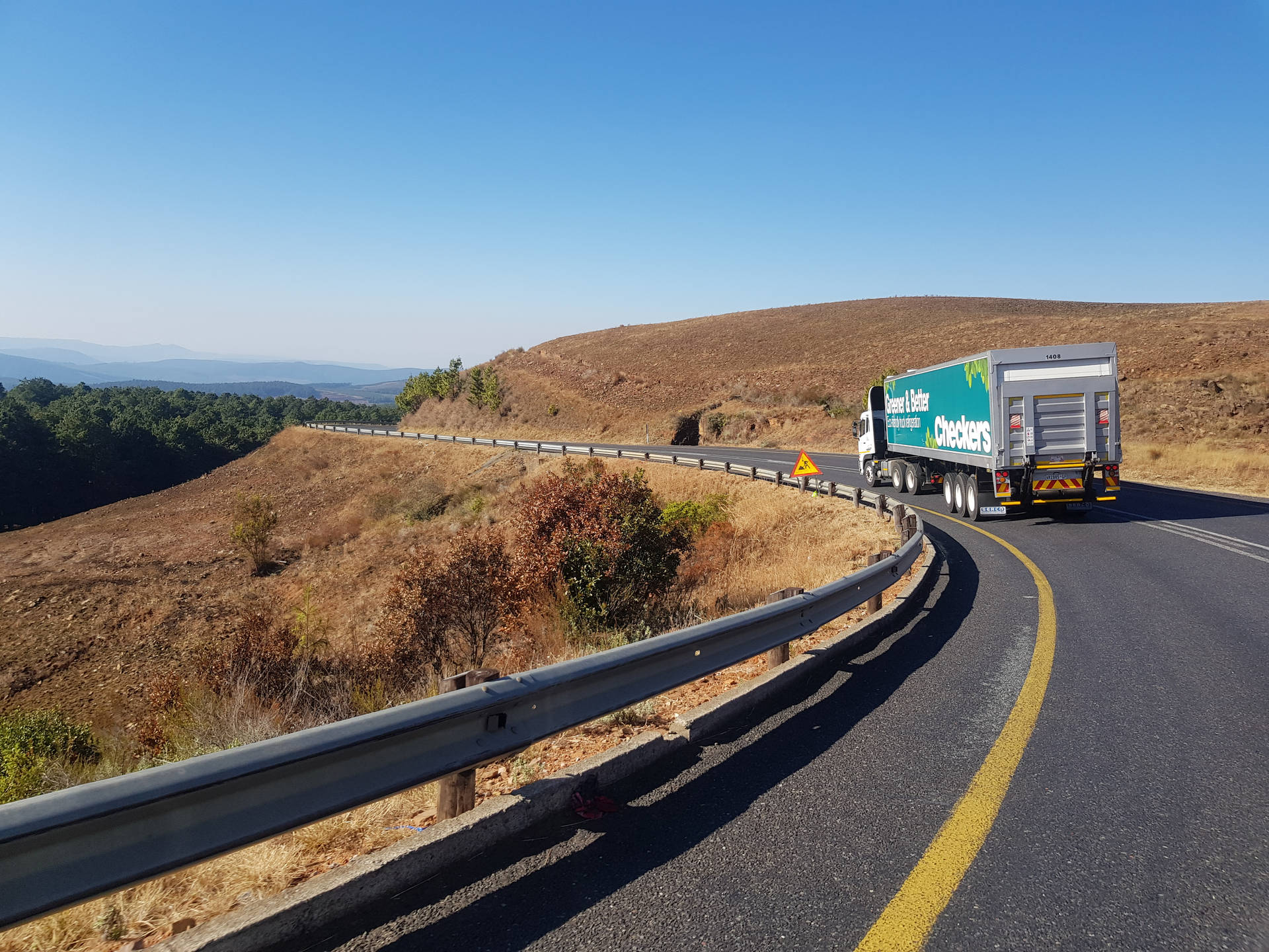 Truck Mpumalanga South Africa Highway Wallpaper