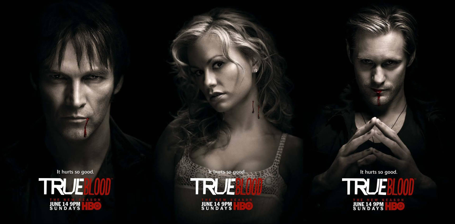 Promocióndel Elenco De True Blood Fondo de pantalla