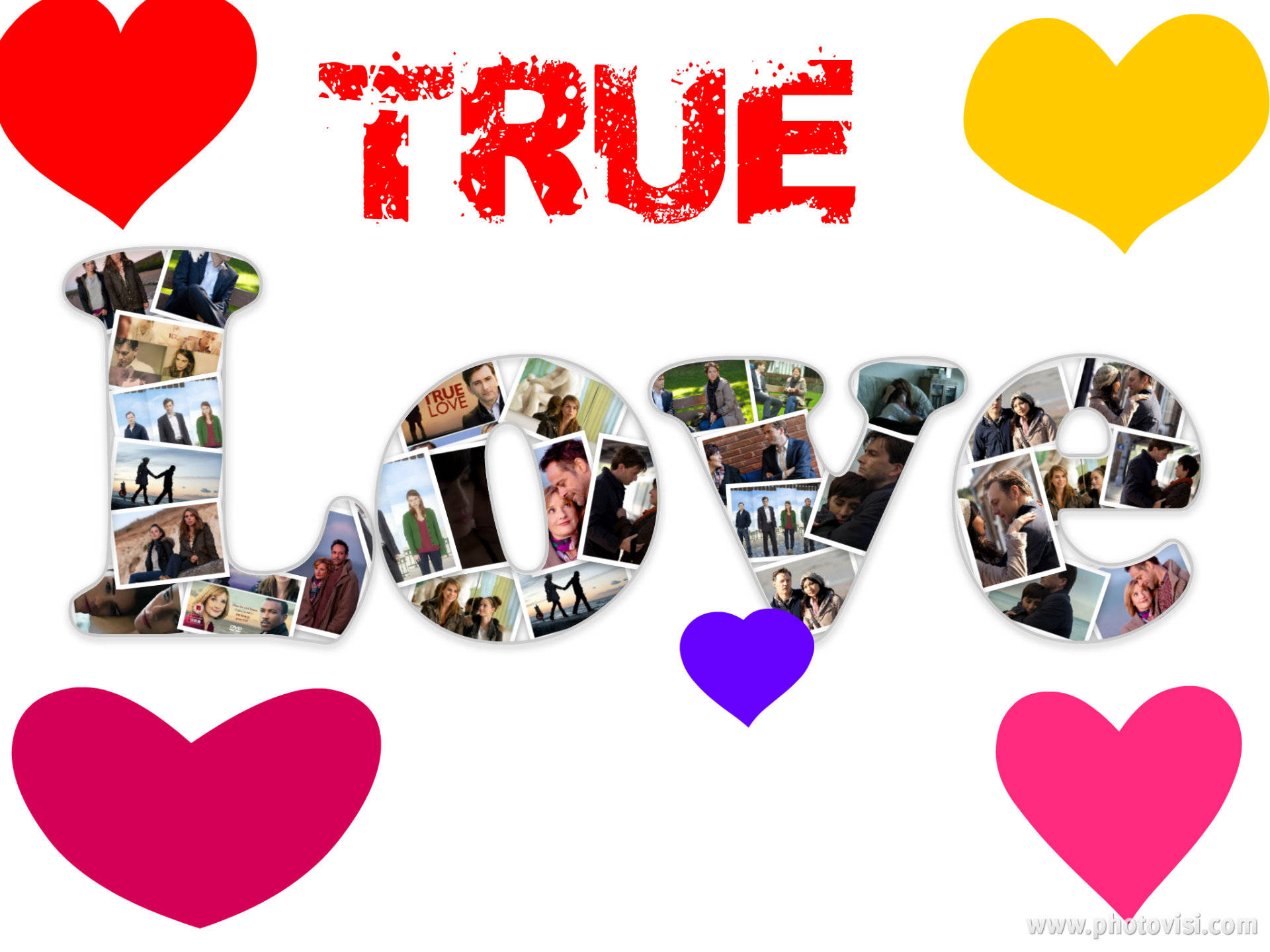 True Love Collage Wallpaper