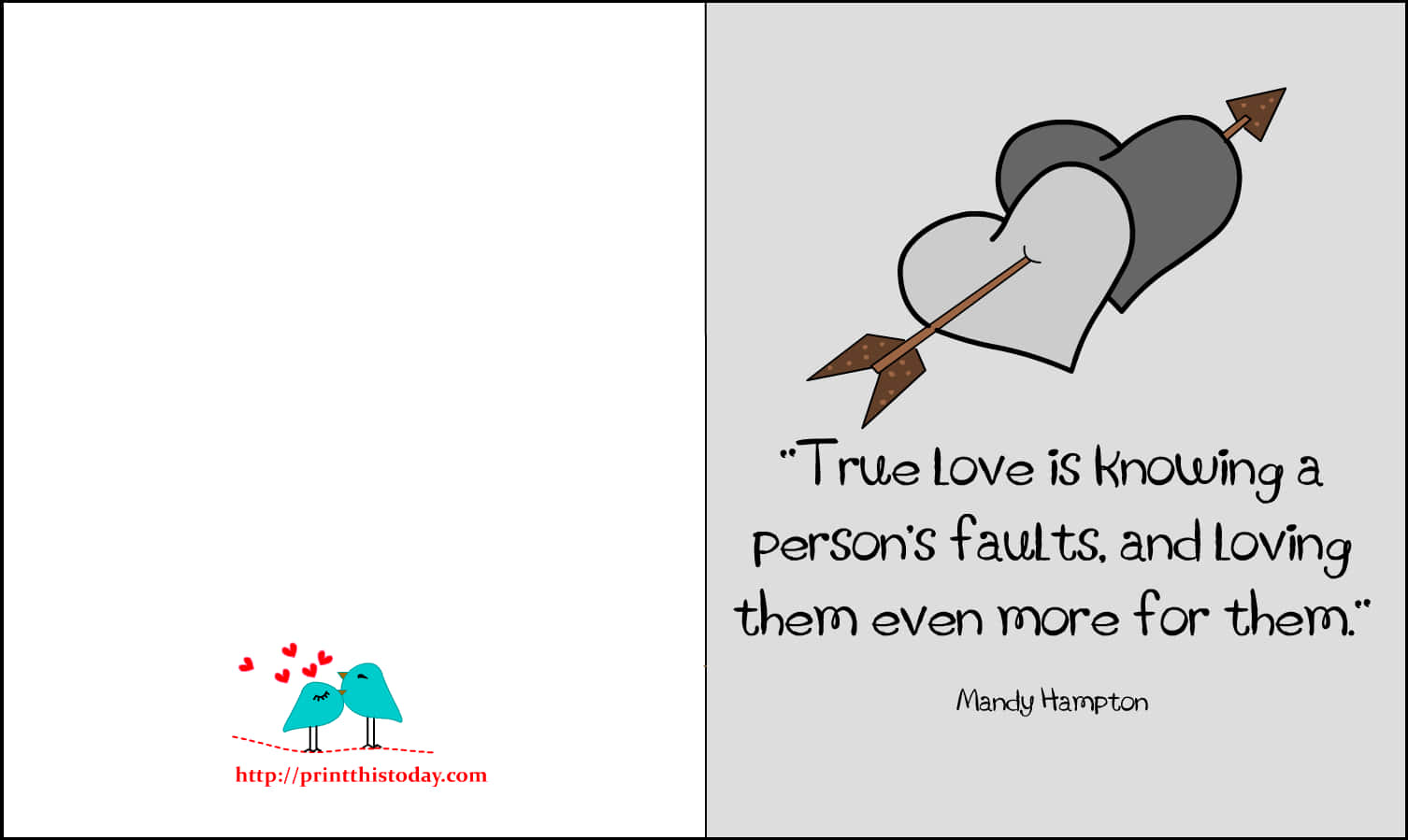 True Love Faults Quote Graphic PNG
