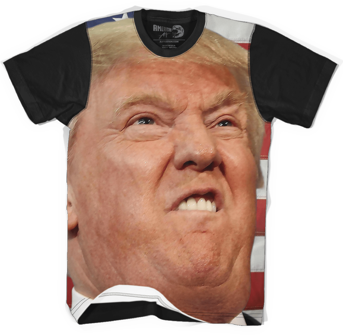 Trump Face Printed T Shirt PNG