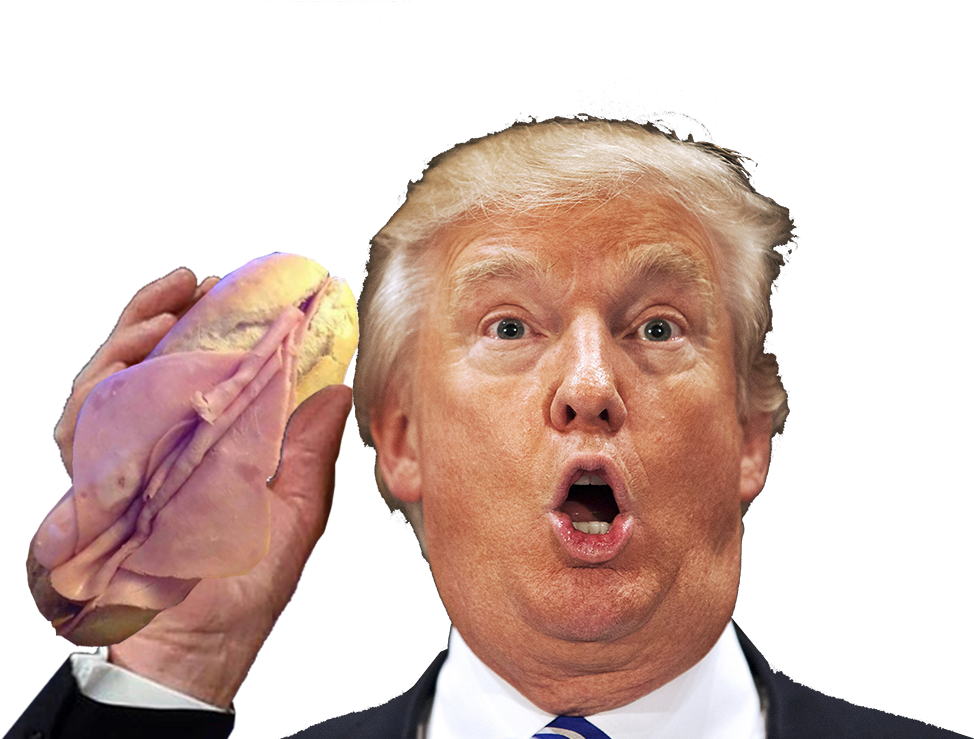 Trump_ Holding_ Taco_ Bowl PNG