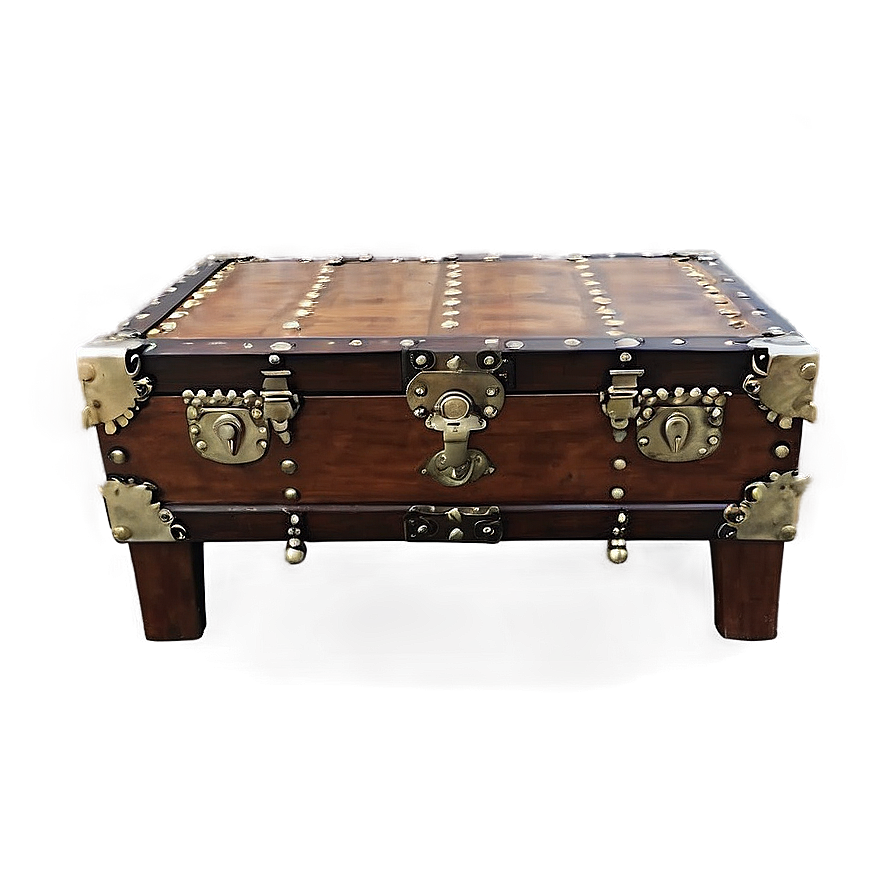 Trunk Coffee Table Png 06262024 PNG