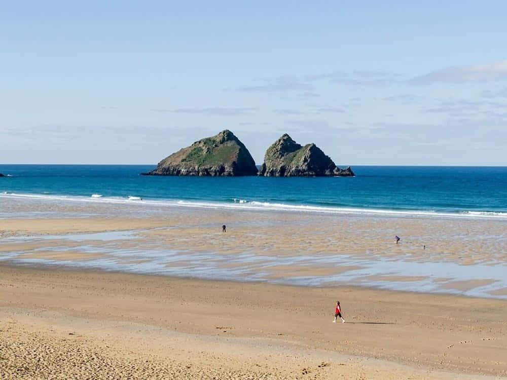 Truro Strand Og Øyer Bakgrunnsbildet