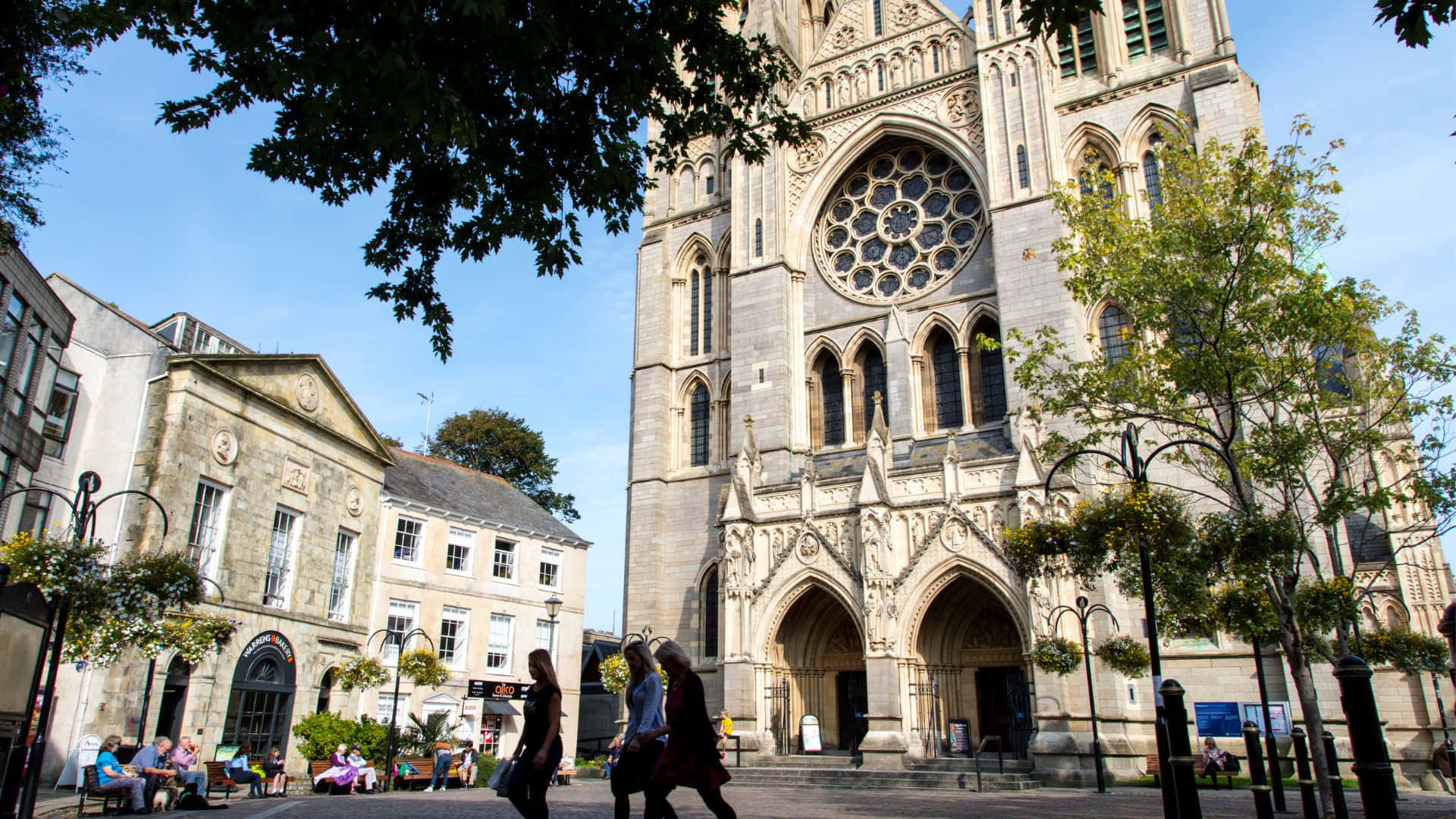 Truro Cathedral Exterior View Wallpaper