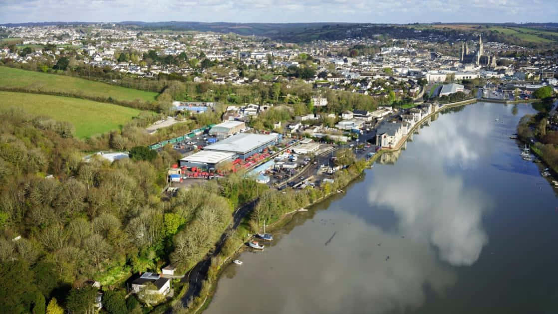 Truro River Aerial View Wallpaper