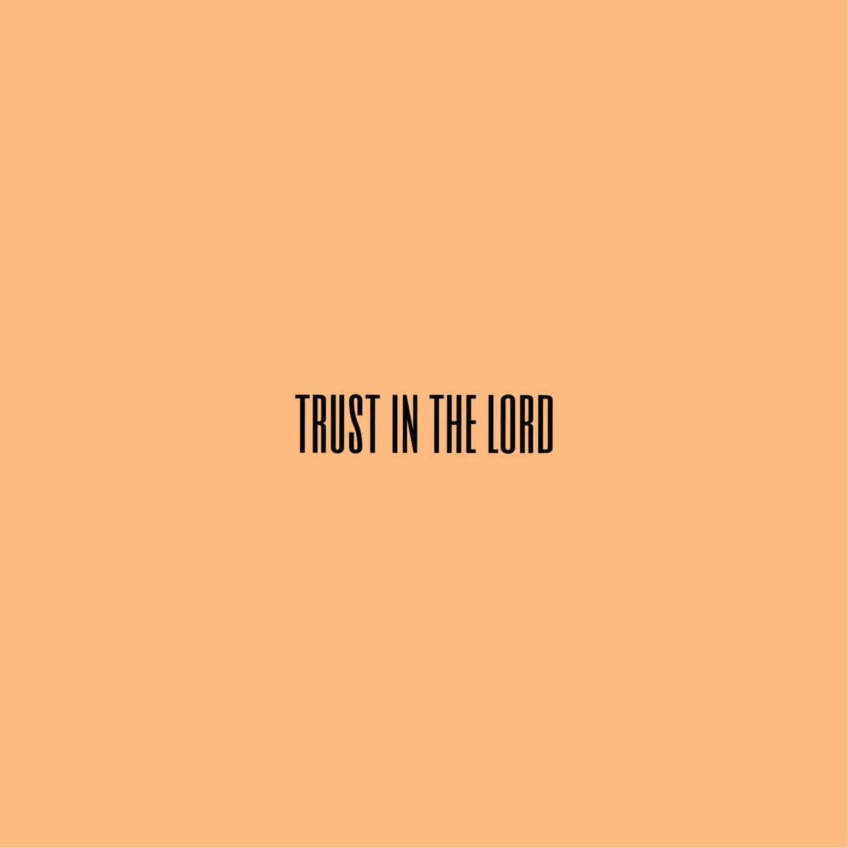 Trust In The Lord Inspirational Quote Wallpaper