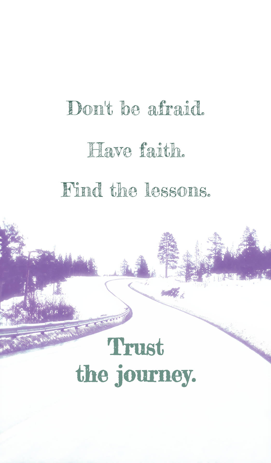 Trust The Journey Motivational Quotes Aesthetic Wallpaper