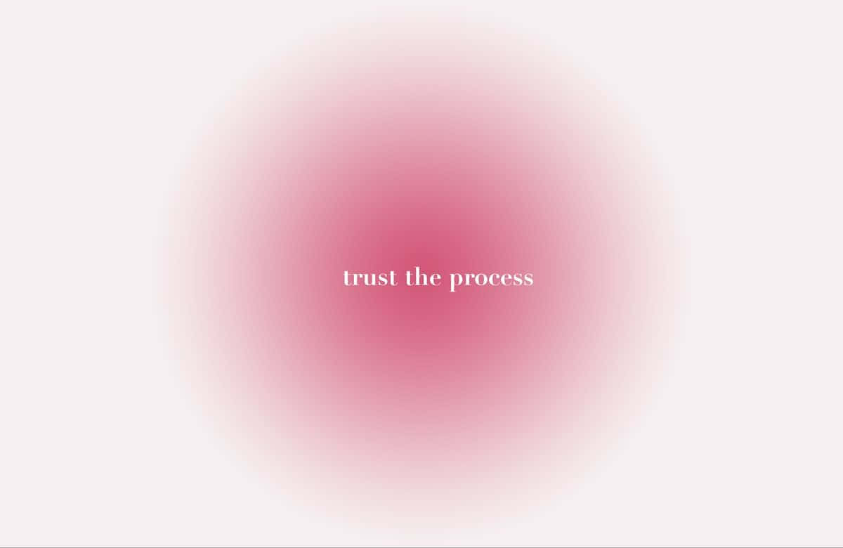 Trust The Process Inspirational Quote Wallpaper