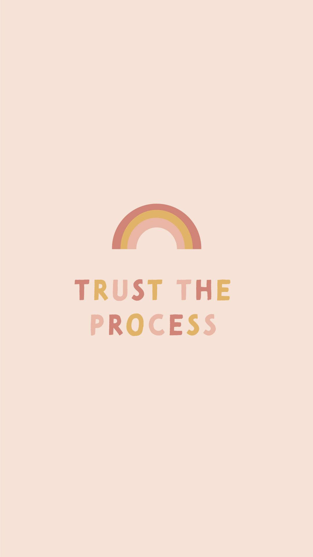 Trust The Process Quote Wallpaper