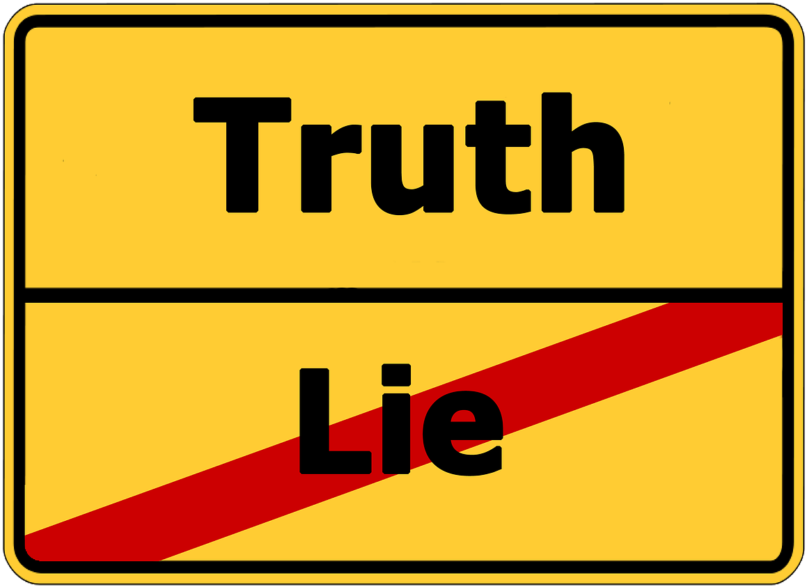 Truth Lie Divided Sign PNG