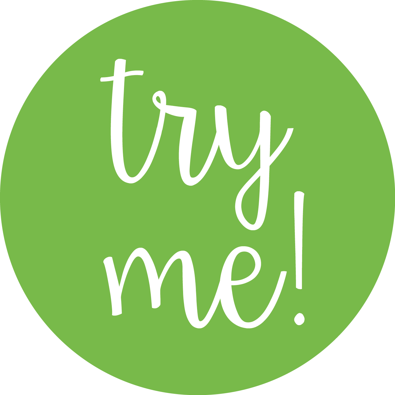 Try Me Button Graphic PNG