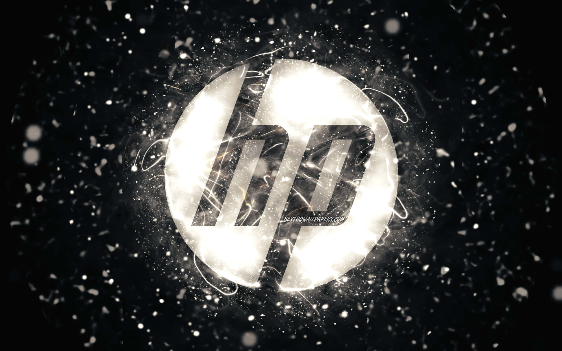 Hp Logo In The Snow Wallpaper
