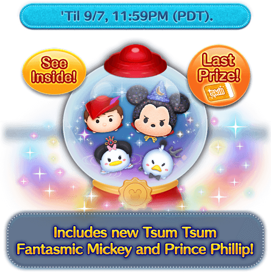 Tsum Tsum Fantasmic Mickey Prince Phillip Promotion PNG