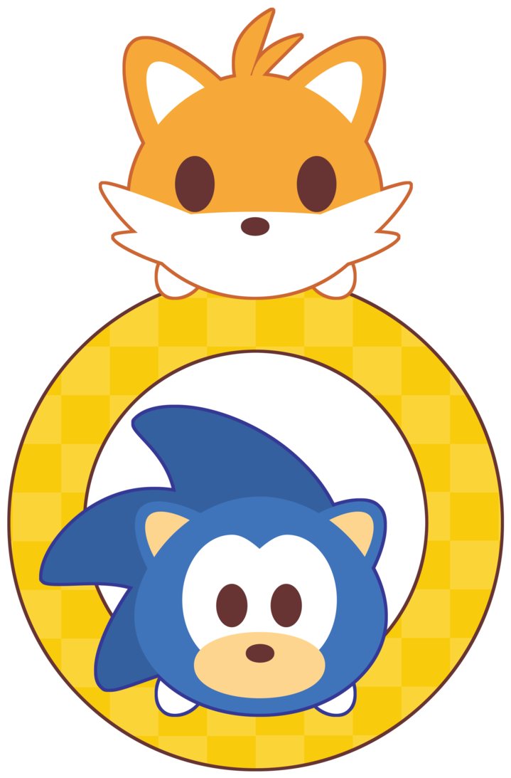 Tsum Tsum Sonicand Tails Stacked PNG