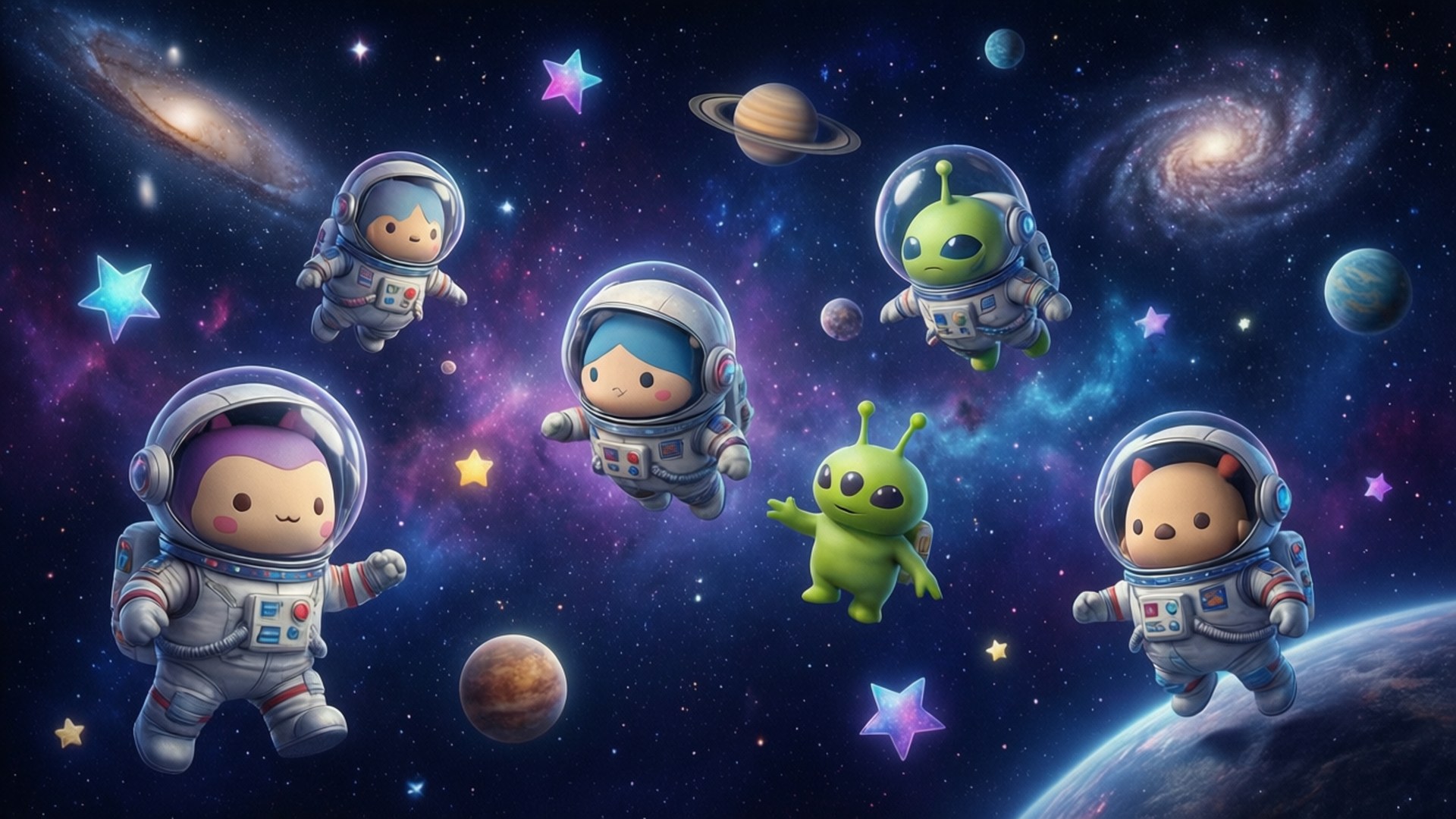Tsum Tsum Weltraumforscher Wallpaper