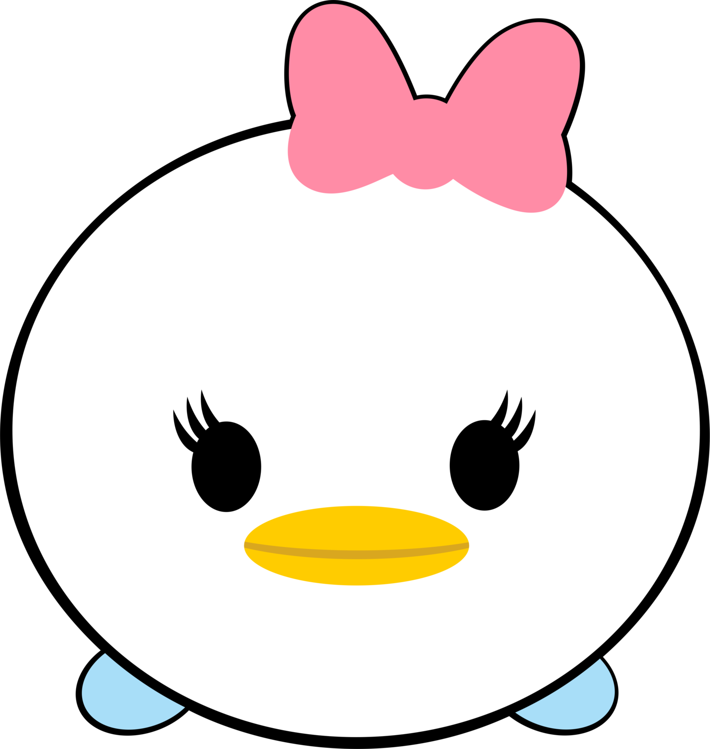 Tsum Tsum_ Daisy Duck_ Character PNG