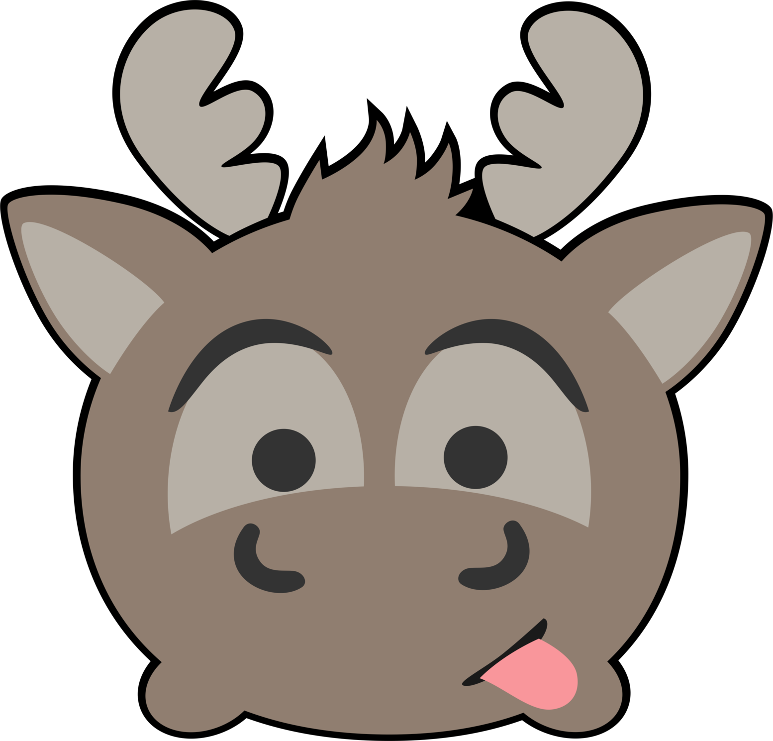 Tsum Tsum_ Reindeer_ Character_ Vector PNG