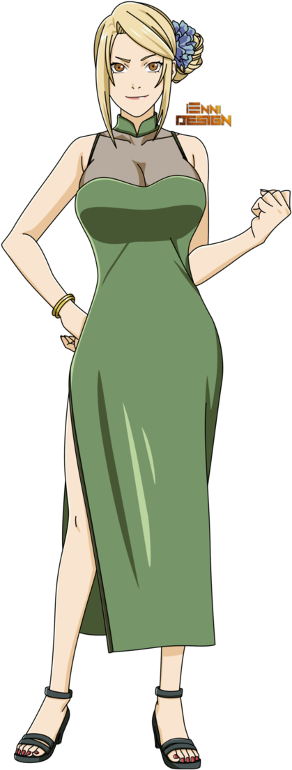 Tsunade Full Length Character Art PNG