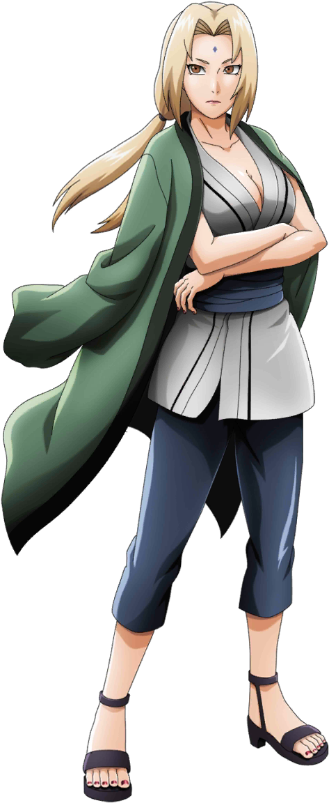 Tsunade Standing Pose Naruto PNG