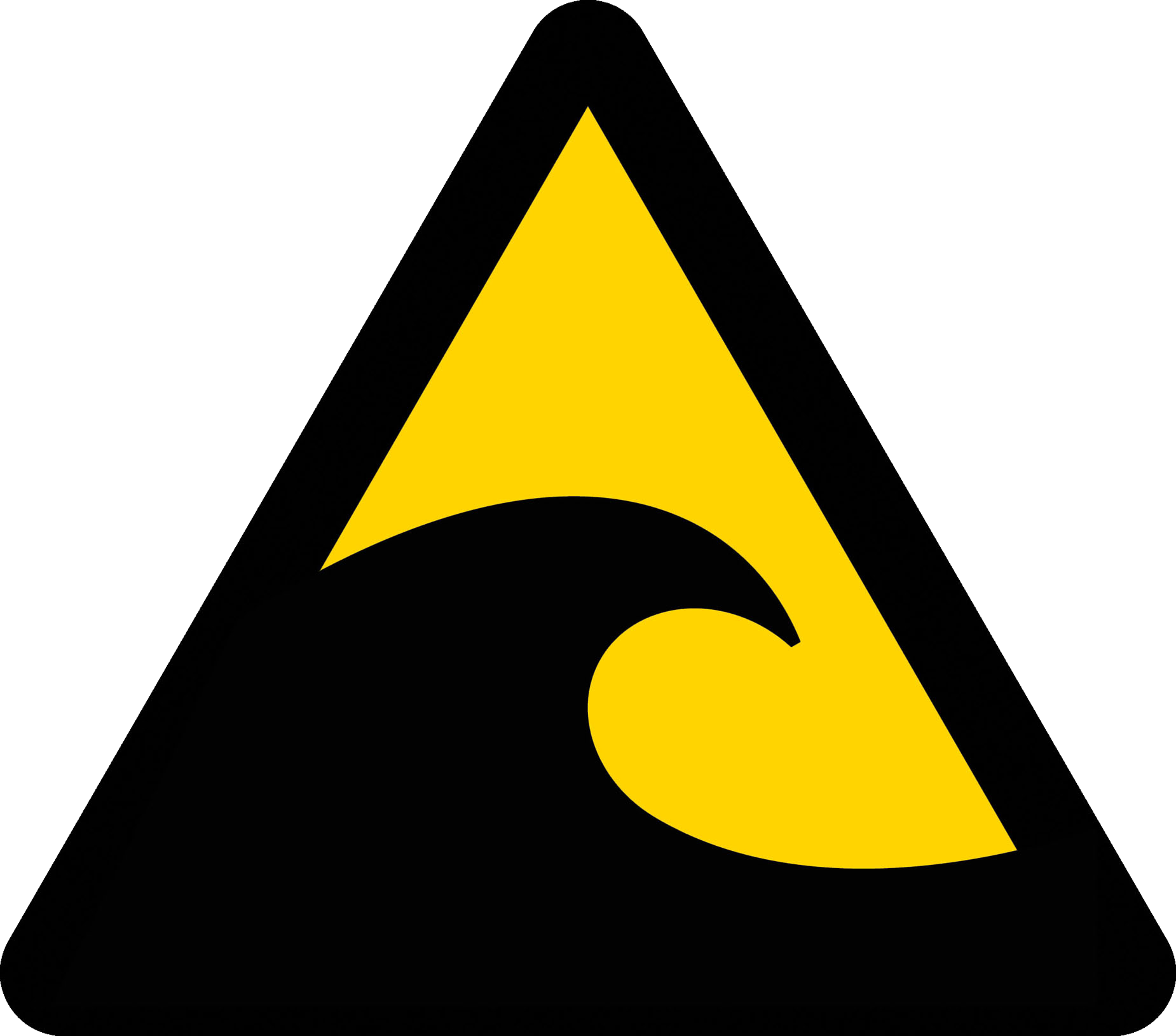 Tsunami Warning Sign Graphic PNG