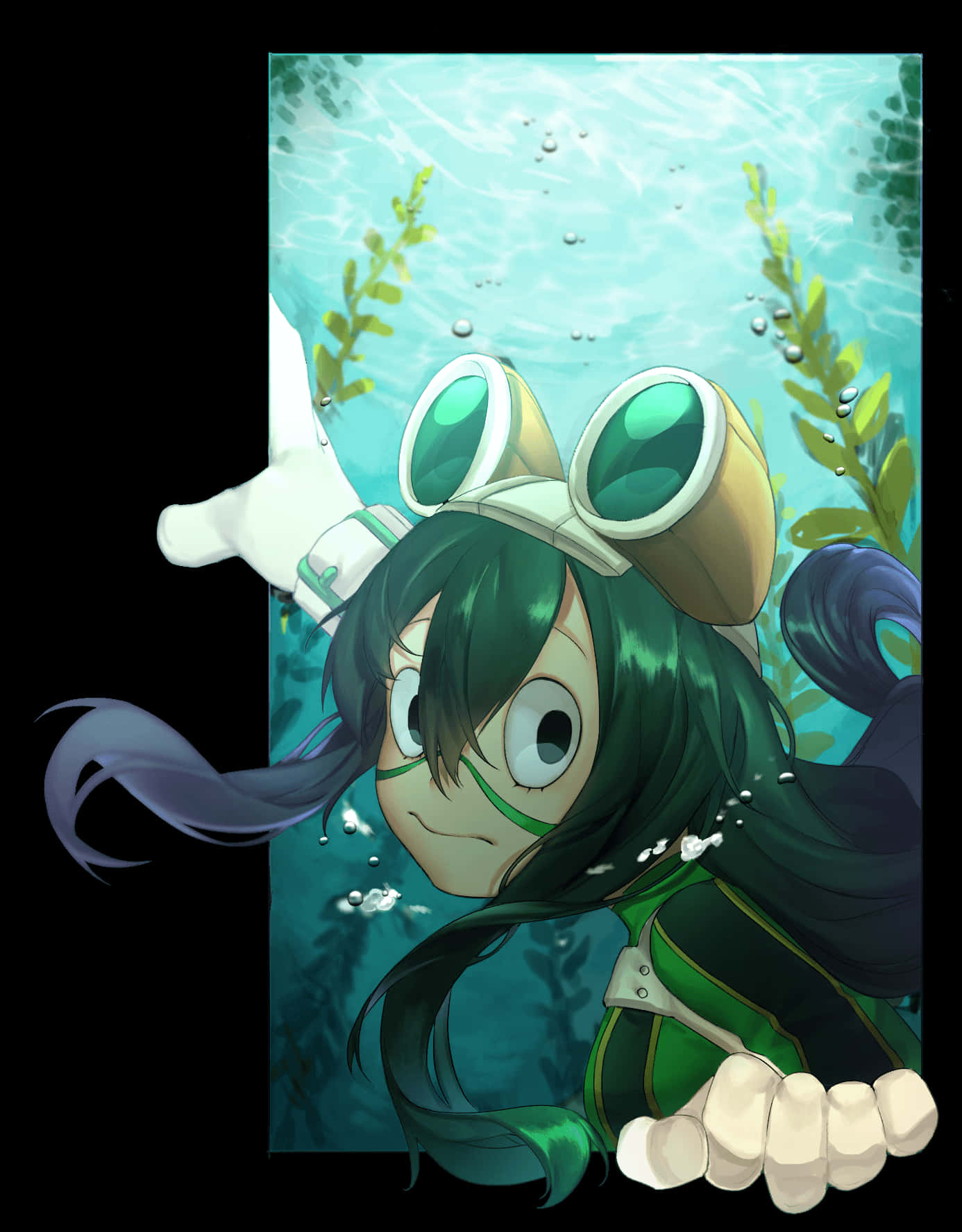 Tsuyuasui Debajo Del Agua. Fondo de pantalla