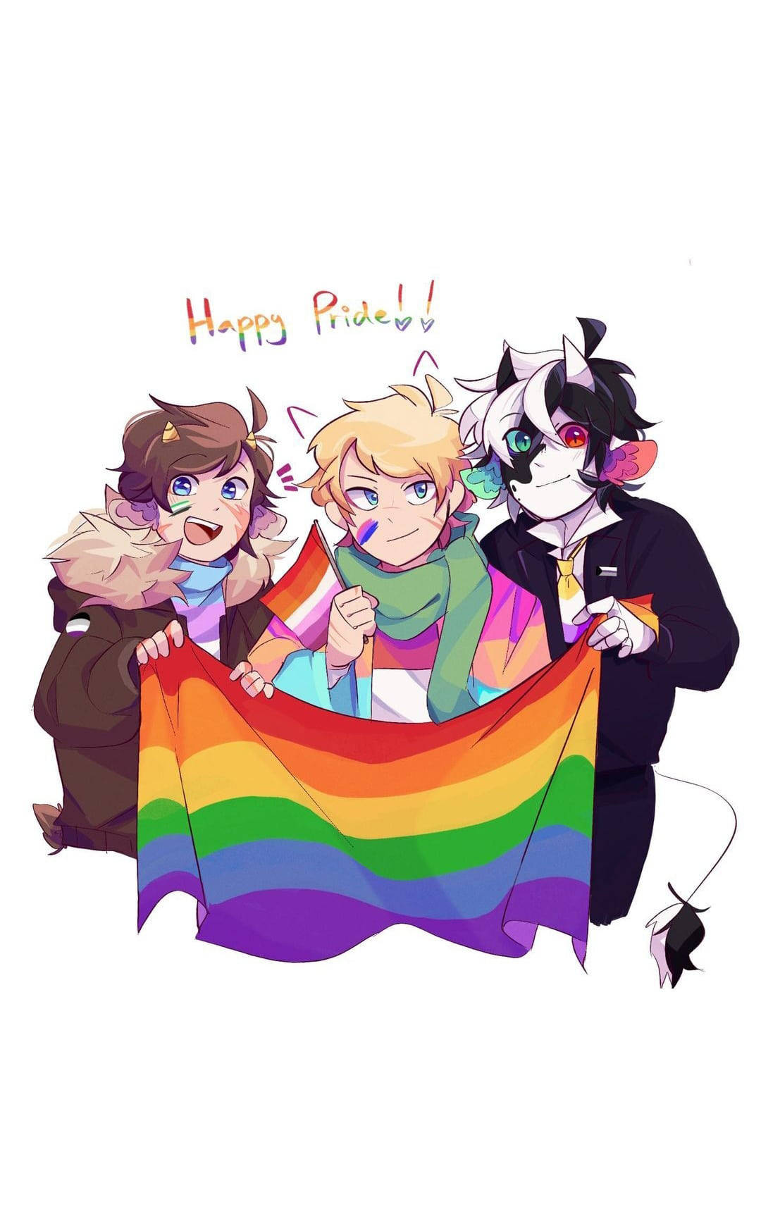Tubbo Happy Pride Artwork Wallpaper