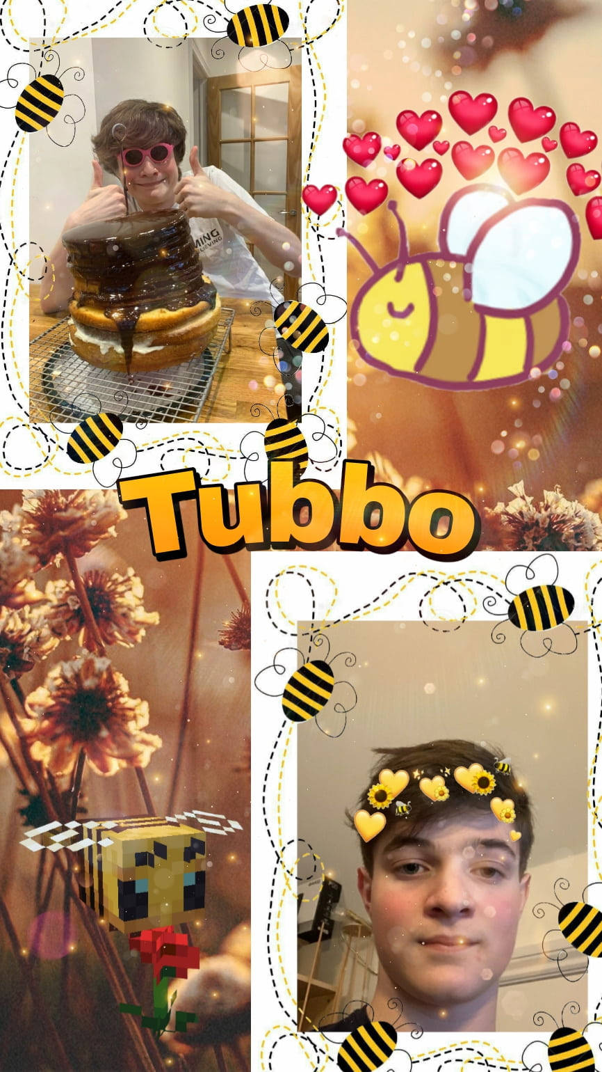Tubbo Yellow Bee-Themed Wallpaper