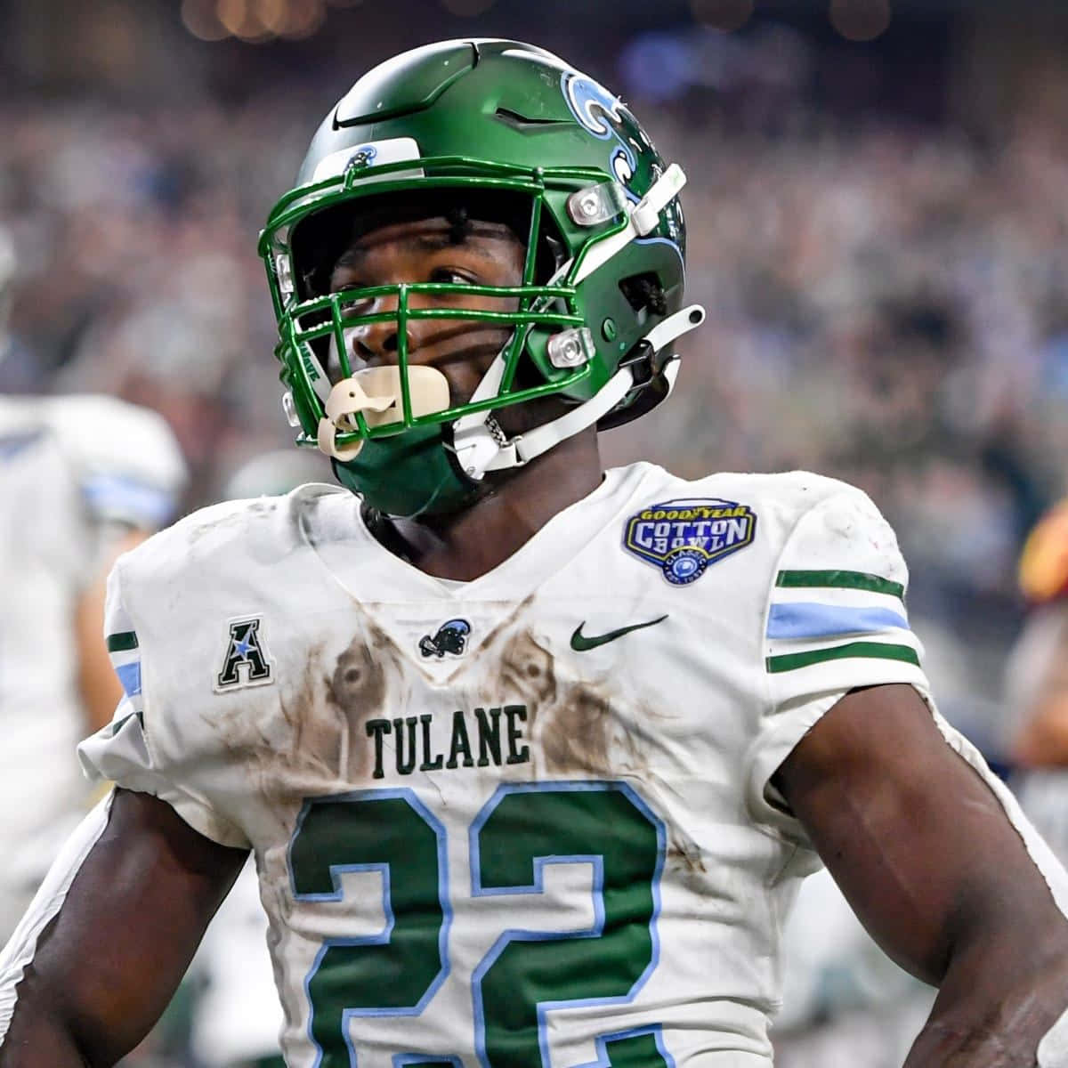 Tulane Football Player Number22 Wallpaper