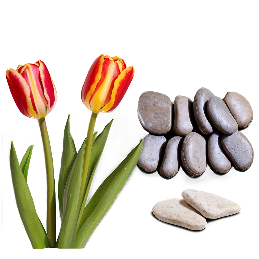 Tulips And Pebbles Png Mvv8 PNG