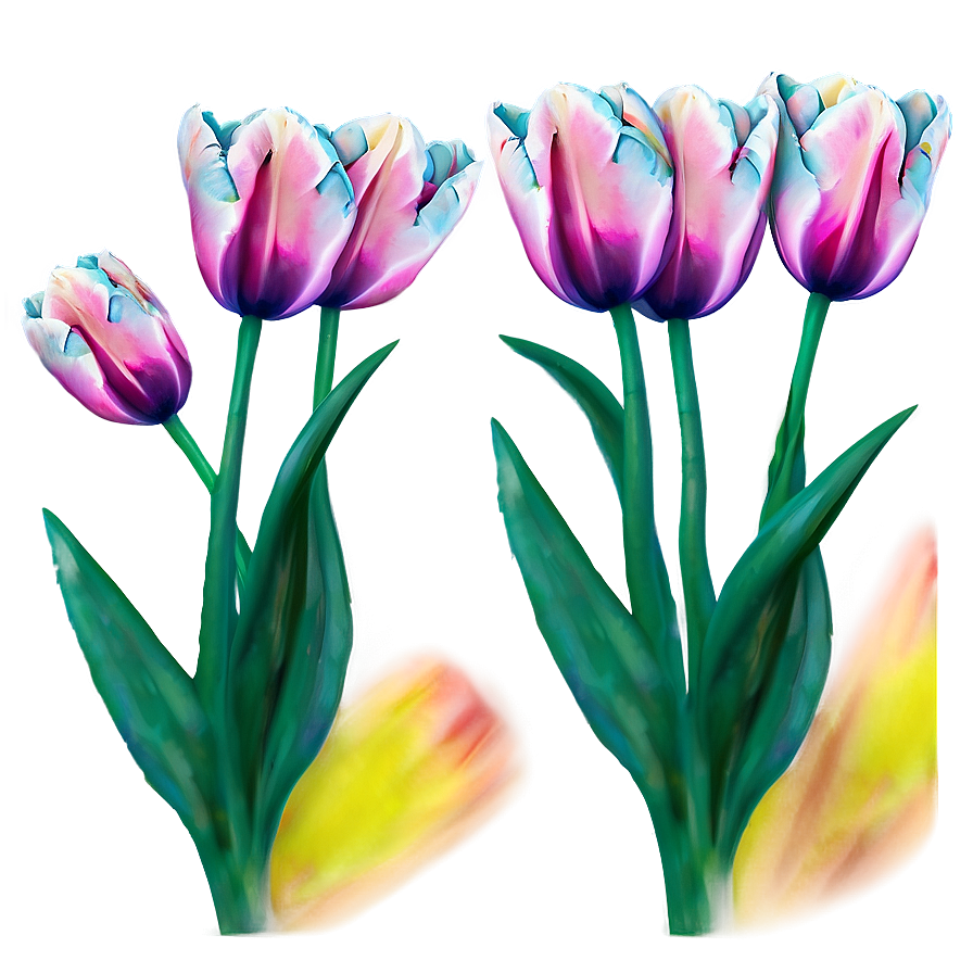 Tulips And Sky Png 05242024 PNG