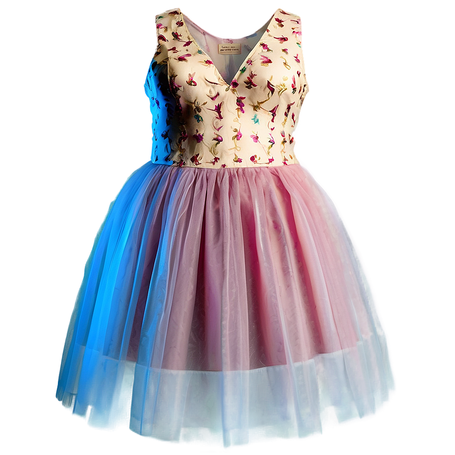 Tulle Skirt Dress Png Tay21 PNG