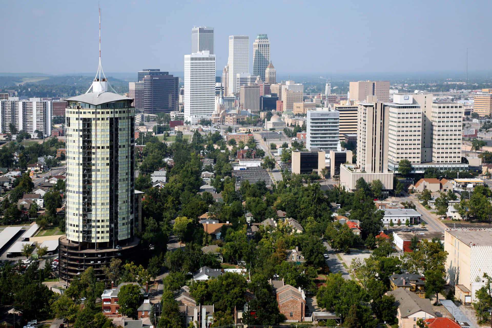 Download Tulsa Skyline View Wallpaper | Wallpapers.com