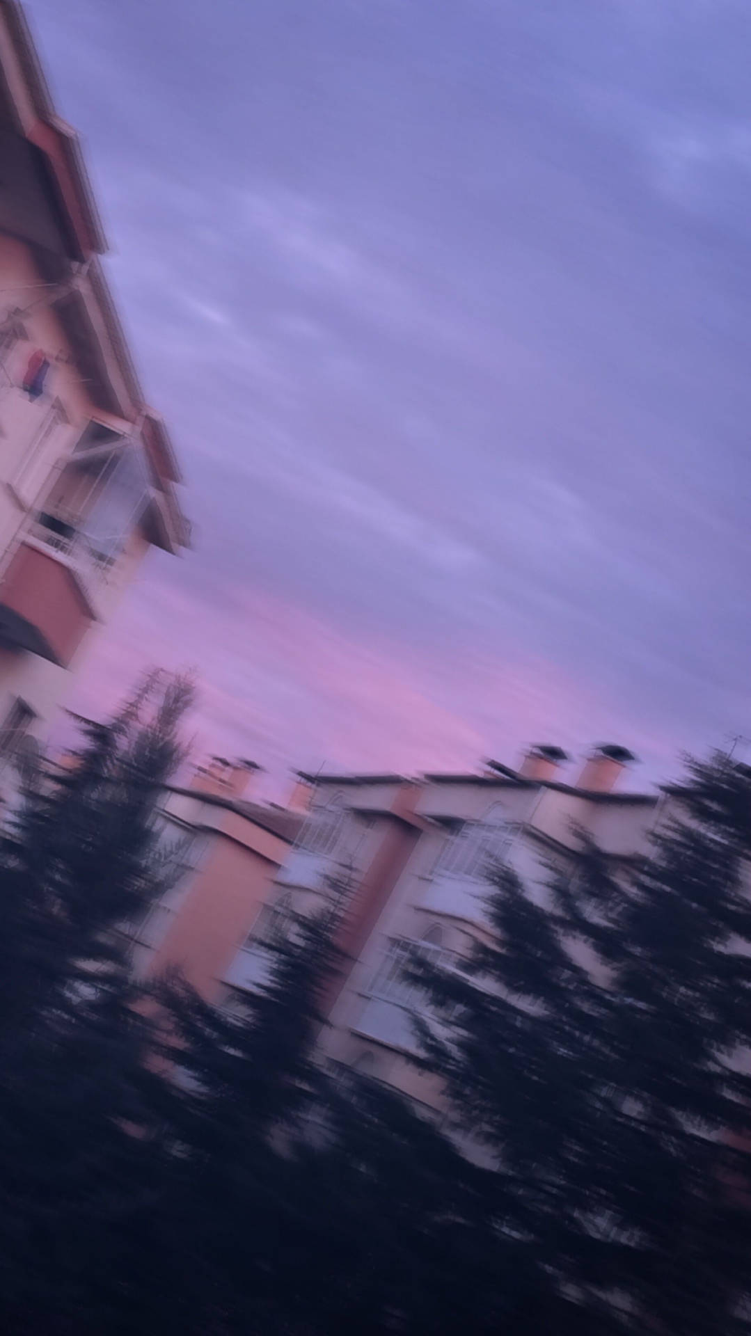Tumblr Aesthetic Blurry Purple Sky Wallpaper