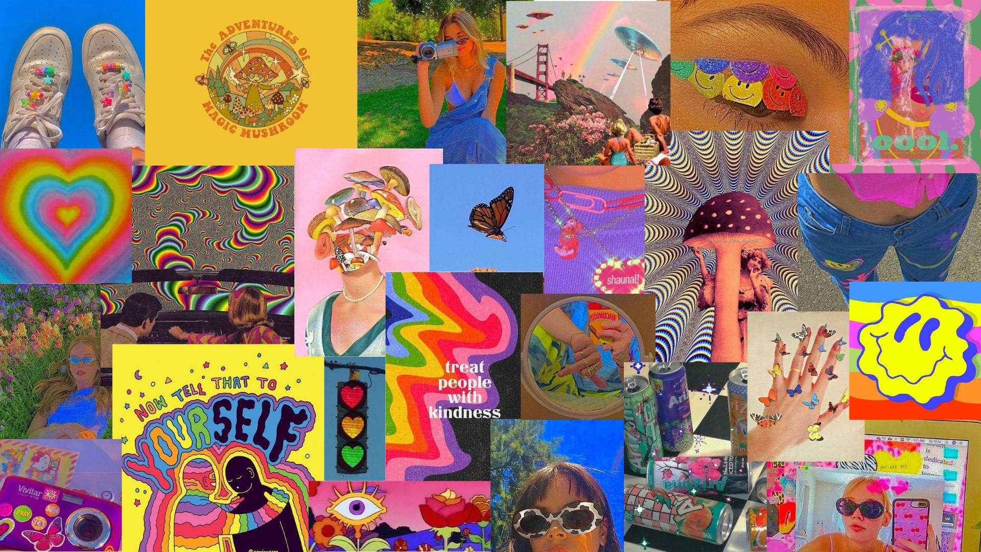 Tumblr Aesthetic Collage Indie Kid Wallpaper