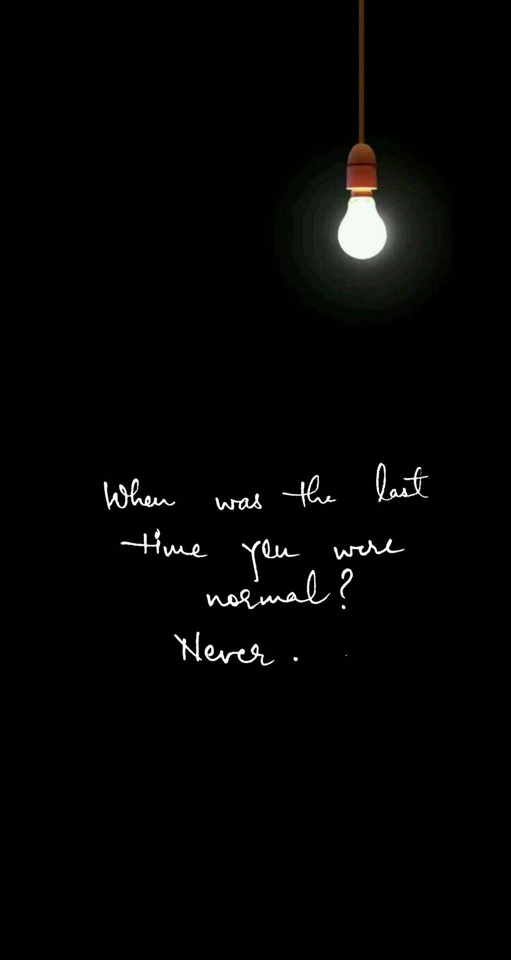 Download Tumblr Aesthetic Quote With Bulb Wallpaper 