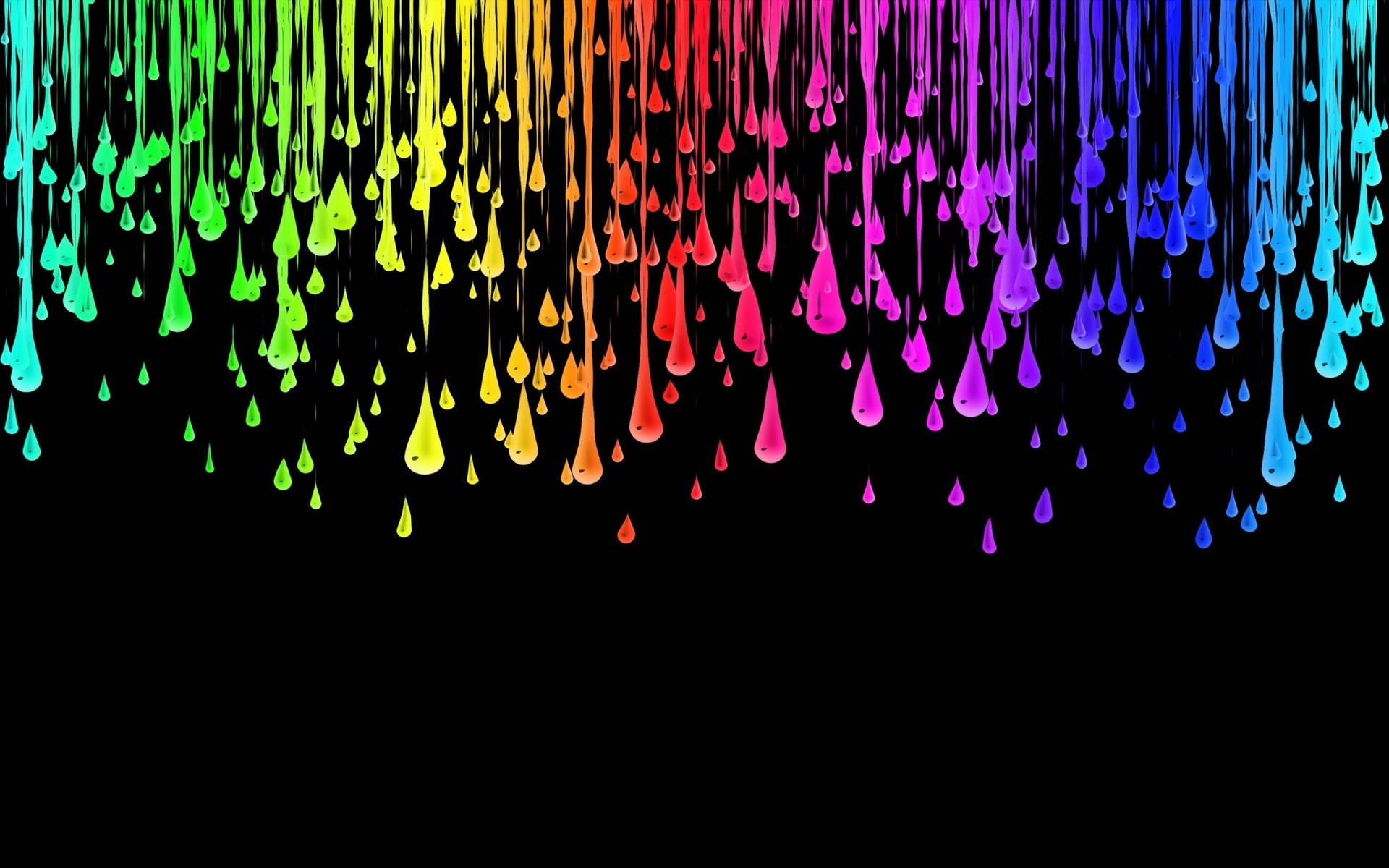 Tumblr Colorful Teardrops Art Wallpaper