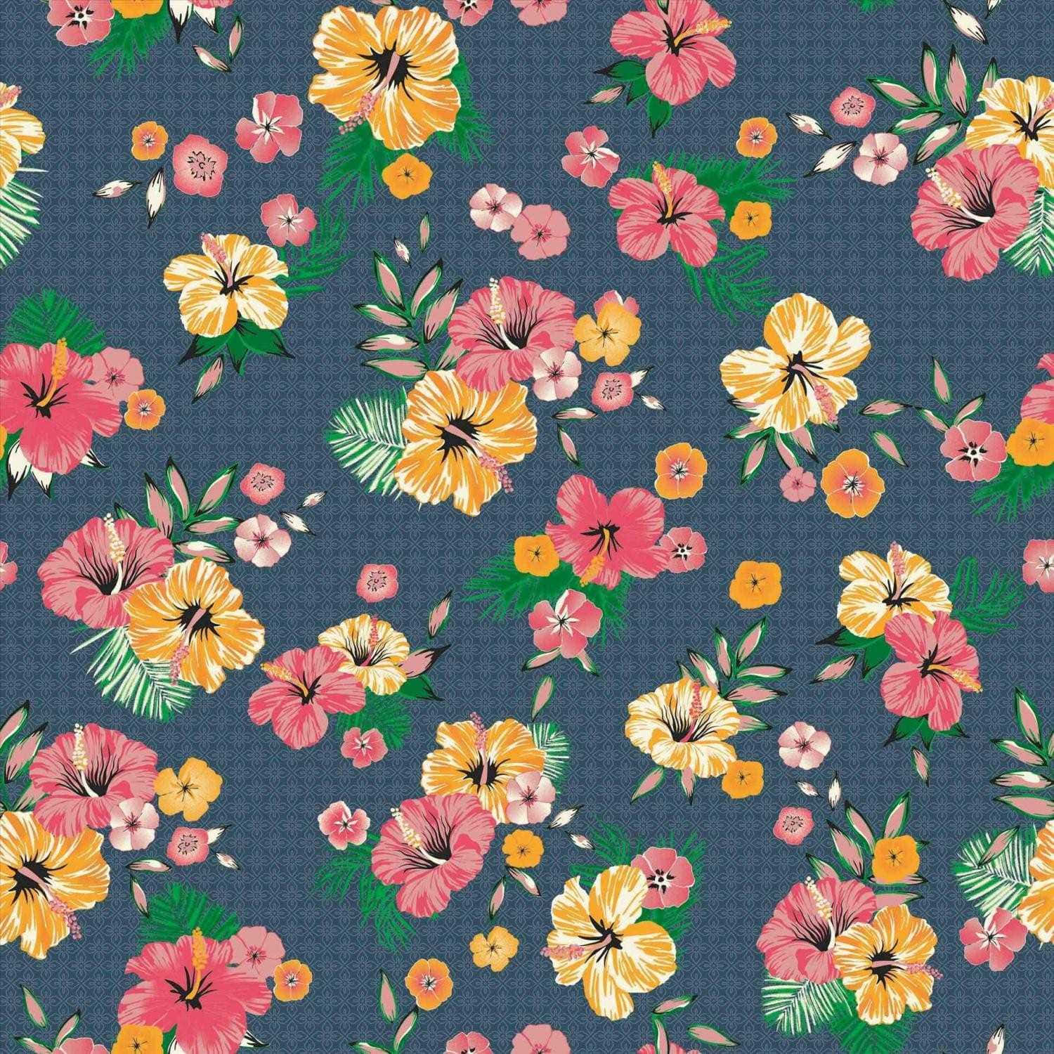 Vibrant Tumblr-inspired Floral Background