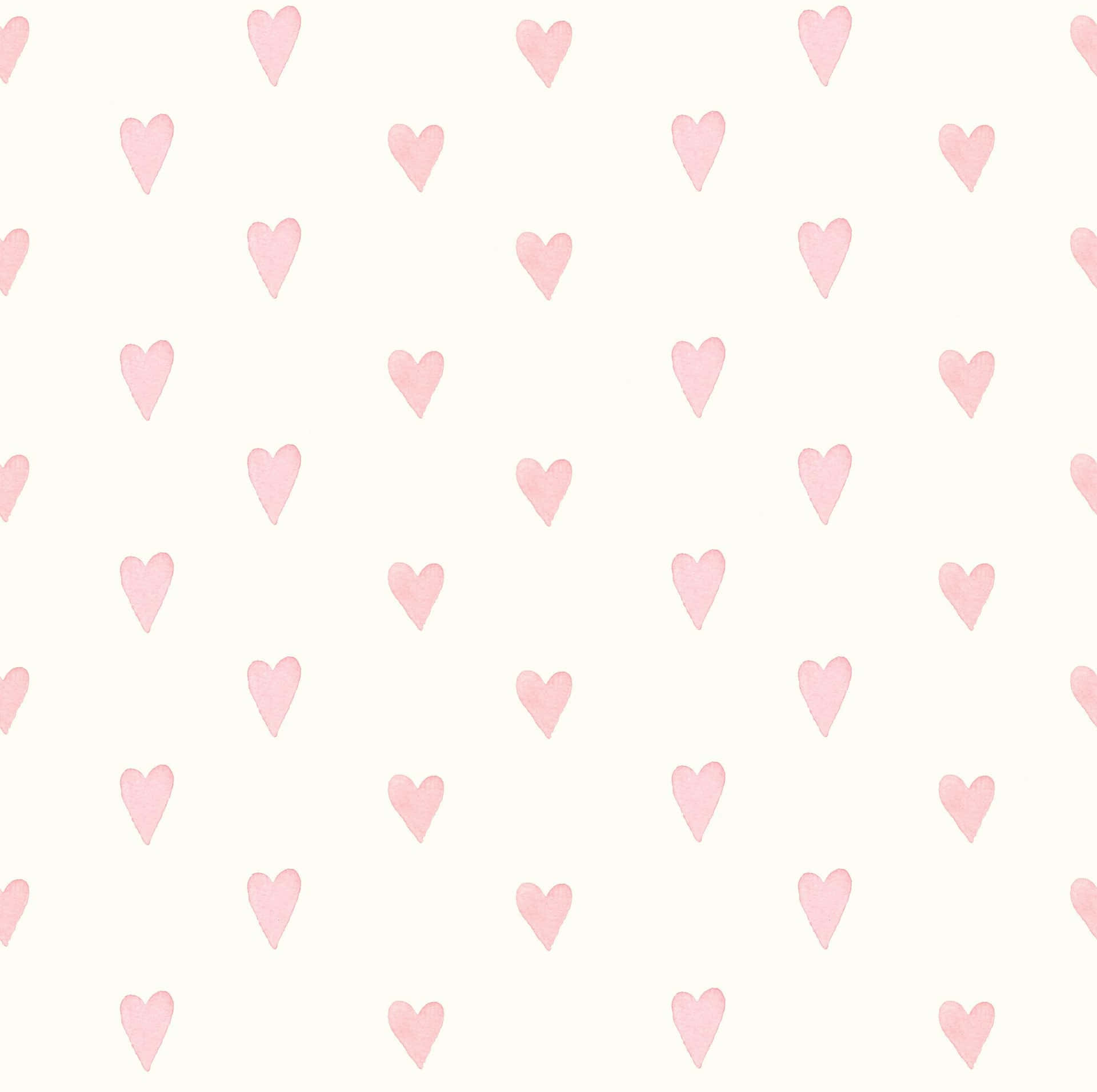 Pink hjerter på et hvidt baggrund Wallpaper