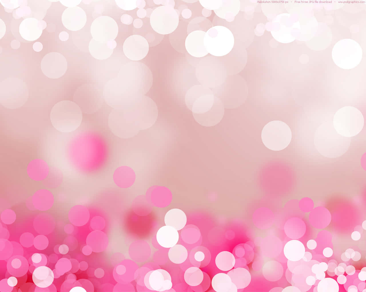 Pink And White Bokeh Background