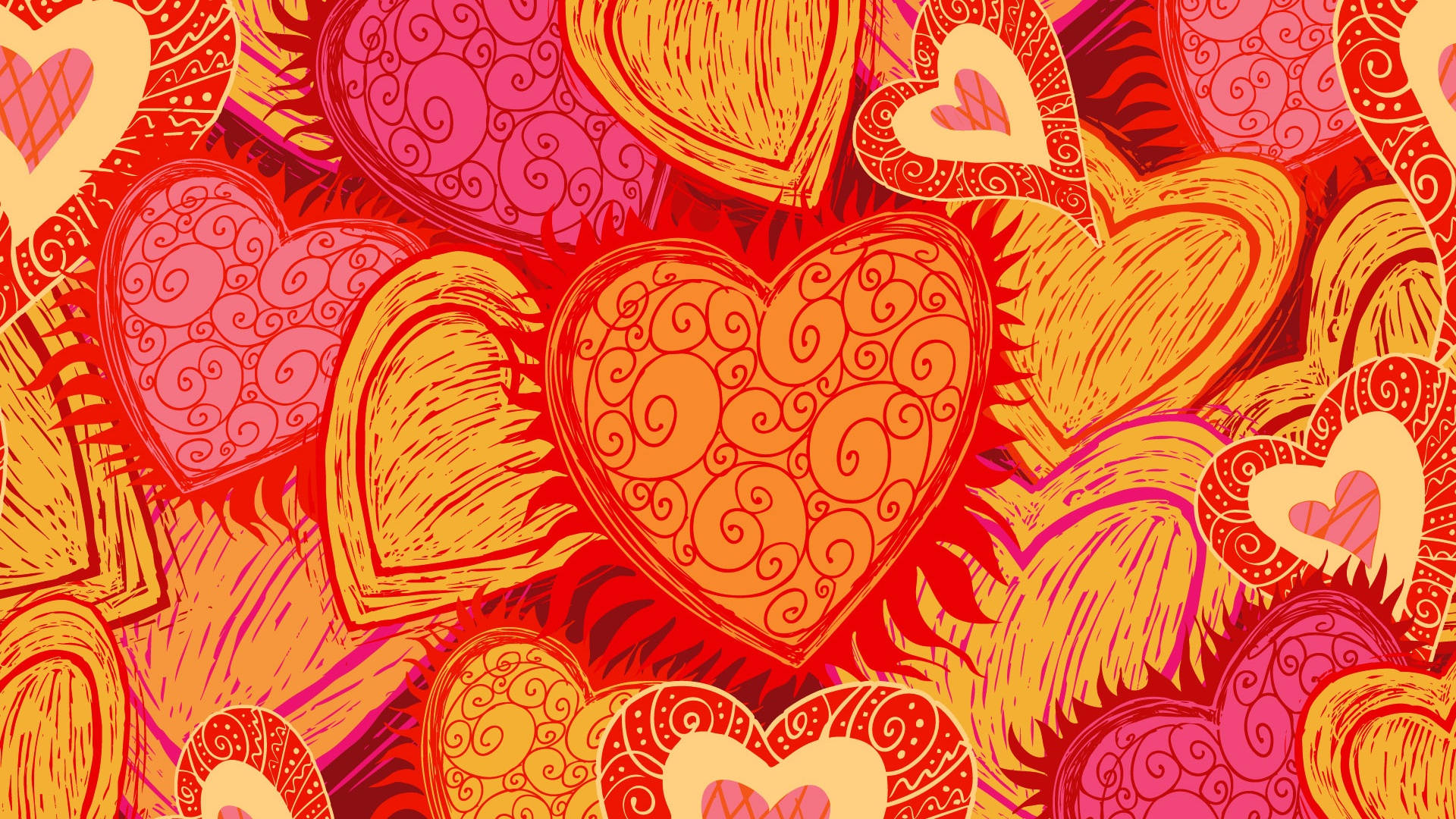 Firaalla Hjärtans Dag Med Kärlek Och Kreativitet På Din Dator- Eller Mobilskärm. Wallpaper