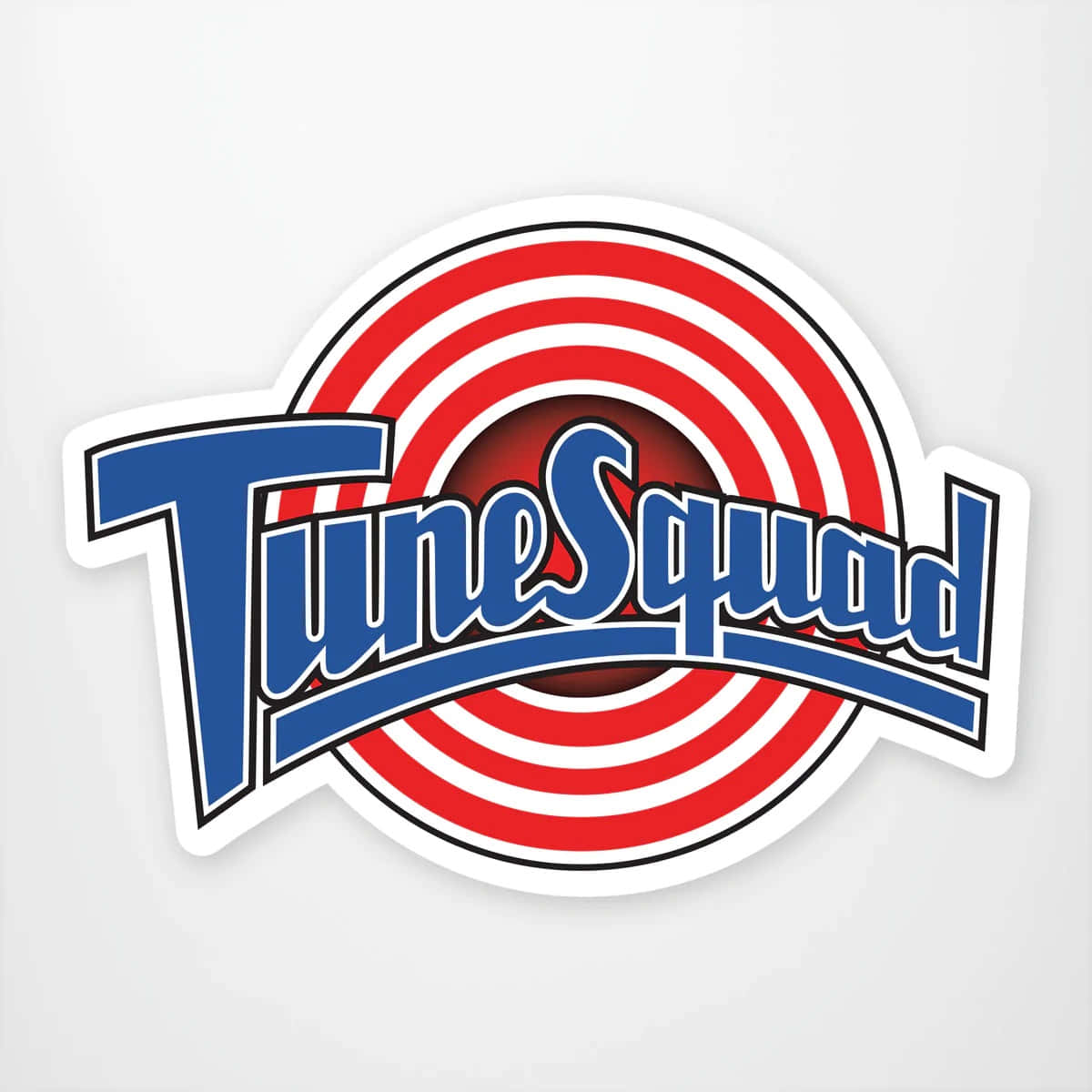 Logoet for Tune Squad på en hvid baggrund Wallpaper