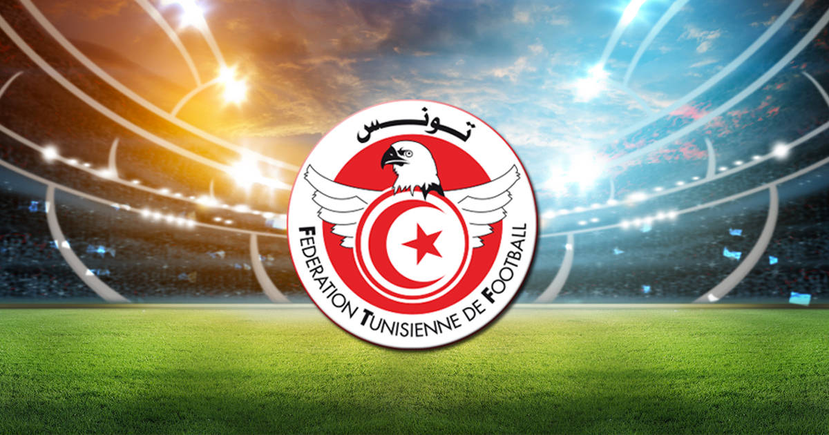 Tunisia National Football Team Logo In Football Stadium