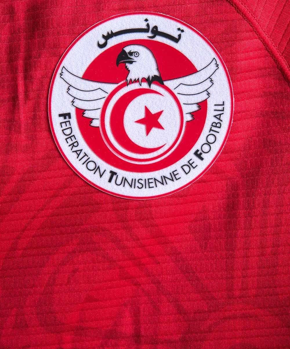 Tunisia National Football Team Logo In Red Jersey
