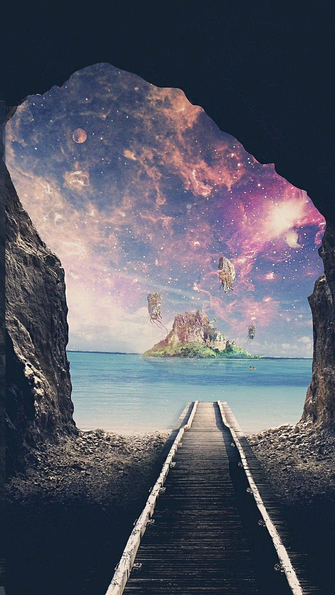 Tunnel Leading To The Outside World Wallpaper